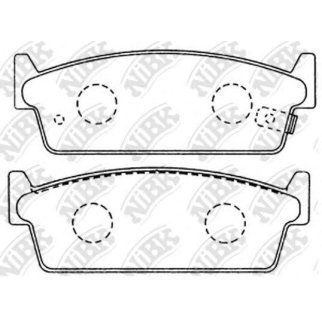 Колодки тормозные к-кт NiBK PN2200 фото