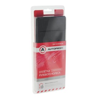 Оплетка на руль SAM-100 BLACK экокожа (M) фото