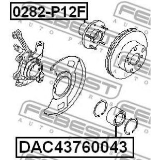 Подшипник ступицы FEBEST DAC43760043 фото