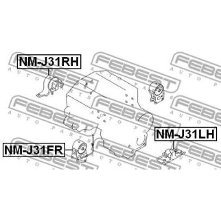 Опора двигателя левая FEBEST NM-J31LH фото