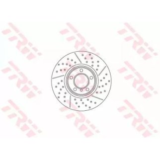 Диск тормозной передний вентилируемый TRW DF6604S фото