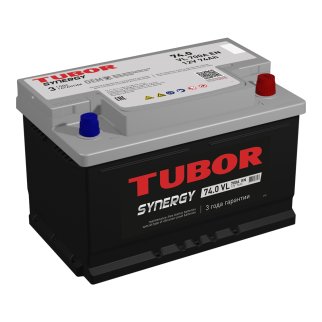 Аккумуляторная батарея TUBOR SYNERGY 6СТ 74 обр. низ. 276х175х175 700A фото