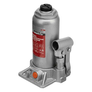 Домкрат гидравлический бутылочный, 5 т, h подъема 197-382 мм MATRIX 50764 MATRIX 50764 фото 2