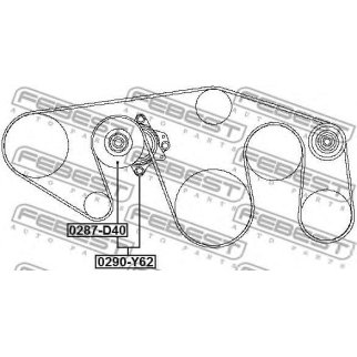 Натяжитель ремня FEBEST 0290-Y62 фото