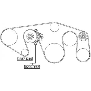 Натяжитель ремня FEBEST 0290-Y62 фото 2