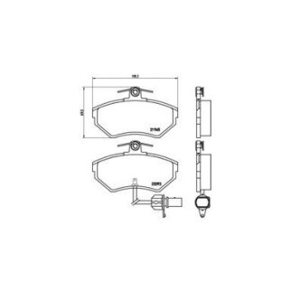 Колодки тормозные передние к-кт Brembo P 85 044 фото