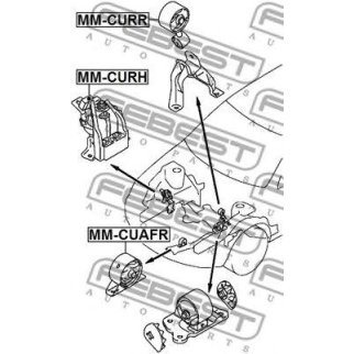 Подушка двигателя задняя mt фото