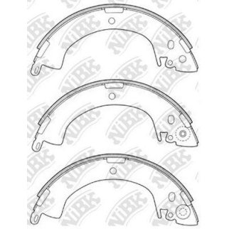 Колодки барабанные к-кт NiBK FN6664 фото