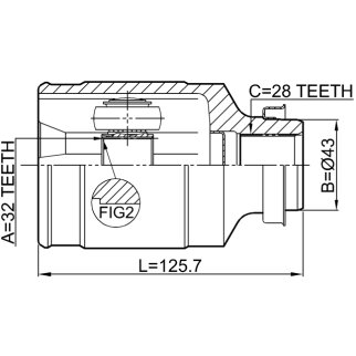 ШРУС внутренний FEBEST 0511-GHMTRH фото 2