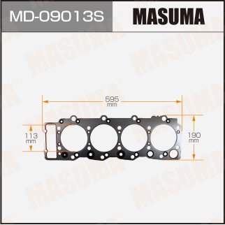 Прокладка ГБЦ Masuma MD-09013S фото 1 Прокладка ГБЦ Masuma MD-09013S фото 1