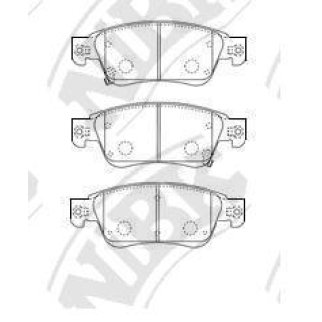 Колодки тормозные передние к-кт NiBK PN0388 фото