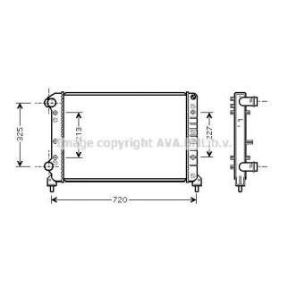 Радиатор основной AVA FTA2261 фото