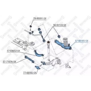 Рычаг задний нижний Ford Focus 98-04 STELLOX 5700185_SX фото
