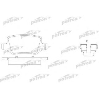 Колодки тормозные PATRON PBP1782 фото