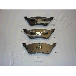 Колодки тормозные задние дисковые к-кт ashika 51-09-993 фото