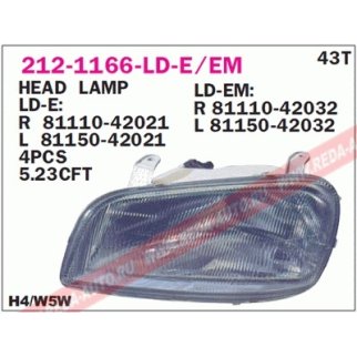 212-1166L-LD_фара левая! Toyota RAV 4 94-01 фото