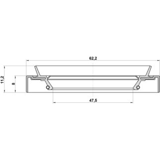 Сальник ступичный задний 49x62x8x11.2 95 FEBEST 95HDS-49620811X фото 2