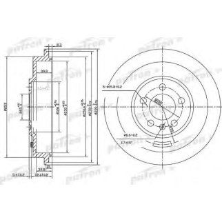 Барабан тормозной PATRON PDR1493 фото
