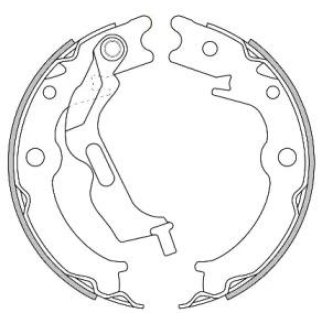 4627 00_колодки ручного торм.! Daewoo Lacetti 1.5 04> фото