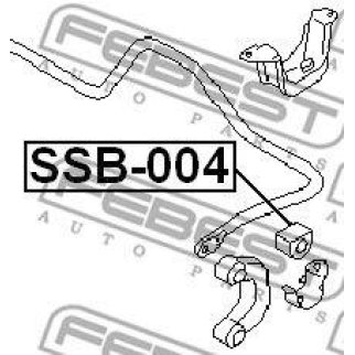 SSB004_втулка стабилизатора заднего! Subaru Forester 97-02 фото