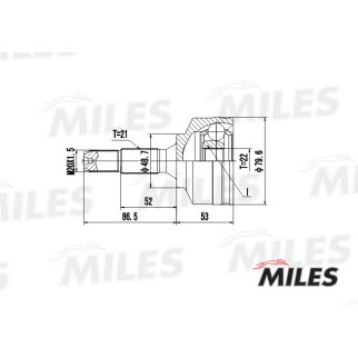 ШРУС PEUGEOT 206 1.1-1.6 98- нар. фото 3