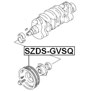 Шкив коленвала FEBEST SZDS-GVSQ фото 2