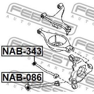 Сайлентблок задней подвески FEBEST NAB-343 фото