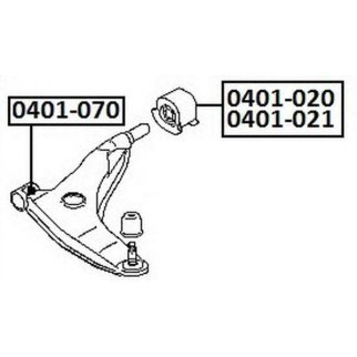Сайлентблок ASVA 0401-020 фото