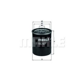 Фильтр масляный MAHLE OC 521 фото 1