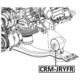 CRM-JRYFR_подушка двигателя передняя! Dodge Journey 09-12 фото 2