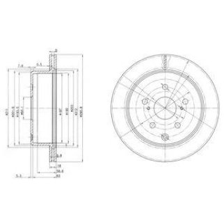Диск тормозной DELPHI BG3166 фото