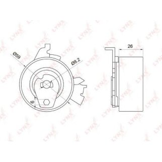 Ролик ГРМ LYNXauto PB1051 фото