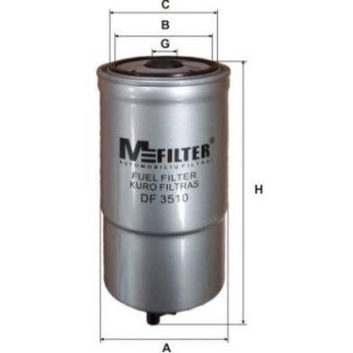 Фильтр топливный M-Filter DF3510 фото