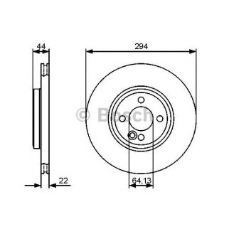 Диск тормозной передн MINI: MINI (R50, R53) Cooper S/John Cooper Works/S Works/Works 01-06, MINI (R56) Cooper S 06-, MINI CLUBMAN (R55) Cooper S 07-, MINI Roadster ( фото