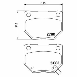 Колодки тормозные задние дисковые к-кт TRIALLI PF 4095 фото 2