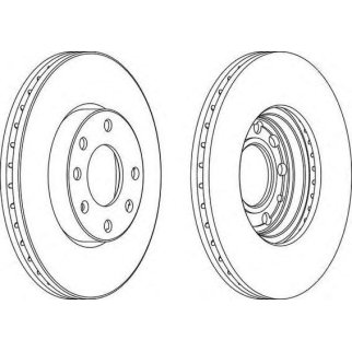 Диск тормозной FERODO DDF1041 фото