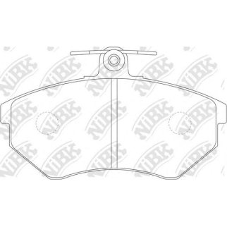 Колодки тормозные передние к-кт NiBK PN0018 фото