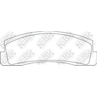 Колодки тормозные передние к-кт NiBK PN0230 фото
