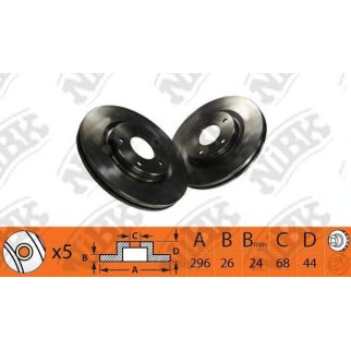 Диск тормозной NiBK RN1469 фото