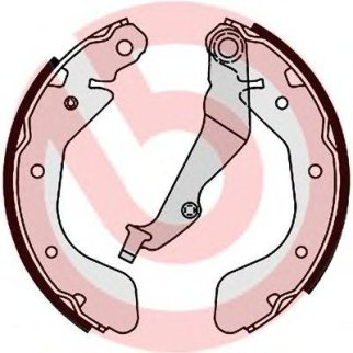 Колодки барабанные к-кт brembo S 10 514 фото