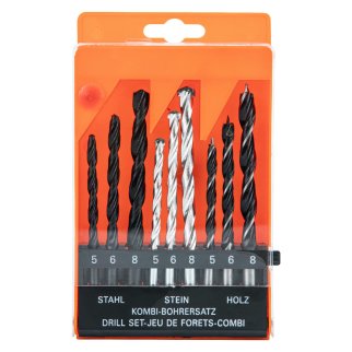 Сверло по бетону 5-6-8мм + металлу 5-6-8мм + дереву 5-6-8мм 9шт SPARTA фото 2