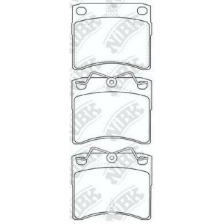 Колодки тормозные передние к-кт NiBK PN0278 фото