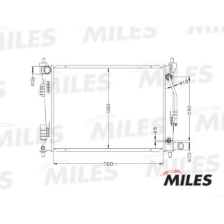 Радиатор основной MILES ACRB027 фото 3
