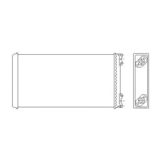 NRF 53544_радиатор отопителя! 370x189x42 MAN M 90 88 фото