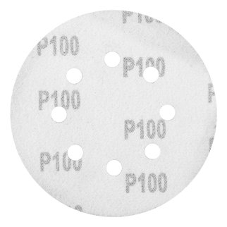 Круг абразивный на ворс. подложке под "липучку" перфорированный P100 125мм 5шт MATRIX фото 3