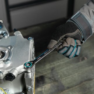 Набор ключей комбинированных 7шт 8-19мм с трещоткой реверсивные GROSS фото 10