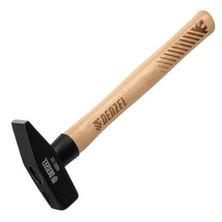 Молоток 600гр кованый кв. боек буковая рукоятка DENZEL фото