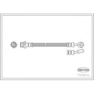 Шланг тормозной KIA: CEED SW 1.6 CRDi 115 07-, CEED Наклонная задняя часть 1.6 CRDi 115/1.6 CRDi 90 06-, PRO CEED 1.6 CRDi 115 08- фото