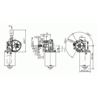 Мотор-редуктор стеклоочистителя BOSCH фото