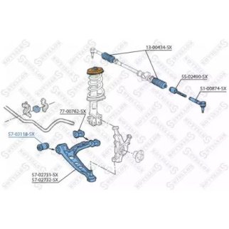 57-03118-SX_сайлентблок рычага пер.! Fiat Punto all 93-99 фото